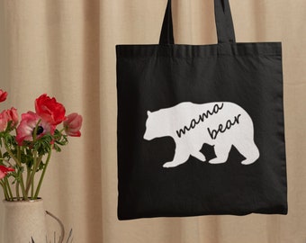 Mama Bear #2, Tote Bag, Shopping Bag, Shoulder Bag, Grocery Bag, Canvas Bag, Mothers Day Gift, Mom Life, Funny Gifts, Strong as a Mother