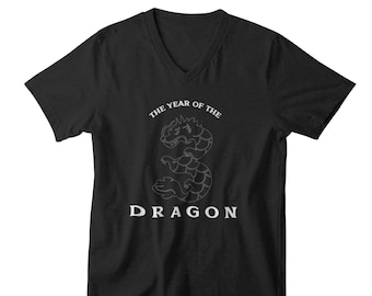 Mens V-neck - Embrace the Year of the Dragon with this Lunar New Year Gift - Chinese New Year Shirt