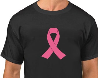 Men's - Pink Ribbon Tee - Breast Cancer Awareness - Men Shirt - Support Hope - The Breast Cancer Awareness Month -Just Beat It T-Shirt