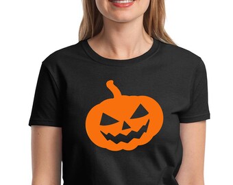 Womens Pumpkin #2, Autumn, Fall, Halloween, Party, Shirt, Pumpkin Spice, Coffee Lover, Cozy, Cute, Seasonal Tee, Trendy Holiday Gift