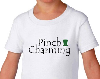 Toddler Pinch Charming Shirt – Funny St. Patrick's Day Shirt for Kids, Boys & Girls, Cute Shamrock Shirt, Toddler T-Shirt
