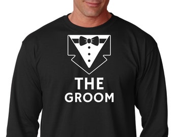 Long Sleeve - The Groom Shirt, Wedding, Groom To Be Shirts, Bachelor Party Shirt, Groom Shirt, Wedding Party Shirt, Groomsmen Proposal Gift