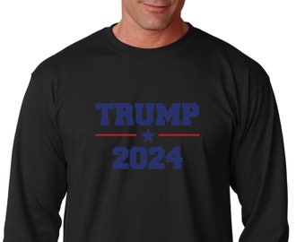 Long Sleeve - Trump 2024 #2 T Shirt, US Presidential Election, Donald Trump, Republican Gift Tee, Support Trump T-Shirt, Take America Back