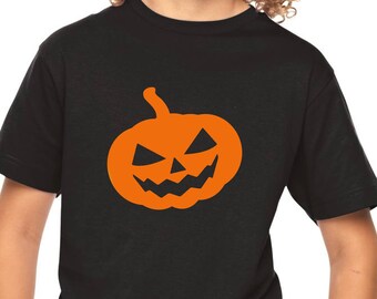 Youth Pumpkin #2 Scary Face Shirt, Halloween Skeleton Tee Boys Girls Costume Shirt, Easy Halloween Outfit, Spooky Fall Shirt Kids Halloween