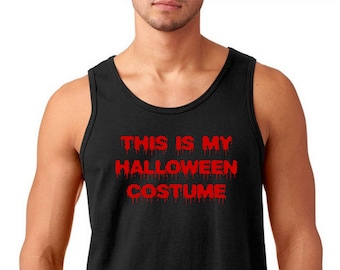 Men's Tank Top This Is My Halloween Costume #2 Shirt, Funny Spooky Tee, Party Gift Idea, Scary Costume Top, Halloween Outfit, Fall Clothing