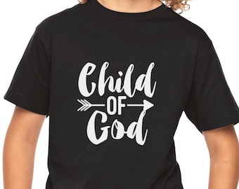 Youth Kids - Child of God Shirt, Christian Easter Gift, Faith Based T-Shirt, Bible, Holiday Tee, Easter Outfits, Boys & Girls