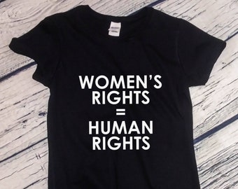Women’s Rights Equal Human Rights Shirt, Feminist Crewneck Tee, Girl Power Shirt, Solidarity March Top, MeToo, Equality Shirt, Support Tee