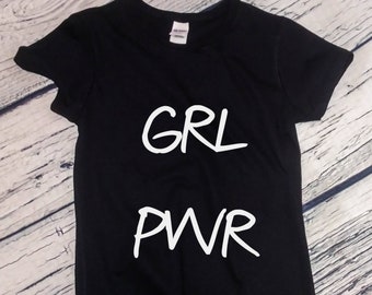 Women's Grl Pwr Shirt, Women's Rights, Feminist T-Shirt, #MeToo Solidarity, Support Women's, Feminism, Women's March Tee