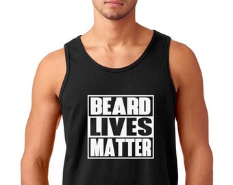 Mens Tank Top - Beard Lives Matter Shirt - Christmas T-Shirt - Holiday Tee - Fear The Beard - Gift For Dad - Father's Day Present