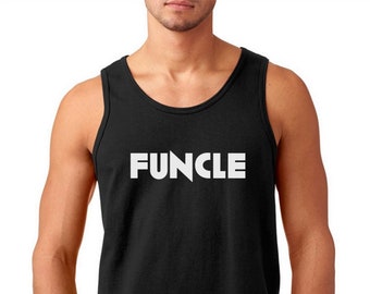 Mens Tank Top - Funcle T Shirt, Funny Uncle Gift, Fun Uncle, Uncle T-Shirt, Cool, Awesome Uncle Tee, Christmas Gift