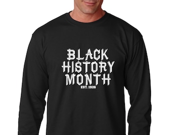 Black History Month Shirt, Long Sleeve Tee, Civil Rights Message, Justice Freedom Apparel, Activist Statement, Equality Wear, Handmade Htv