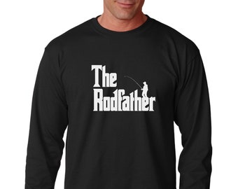 The Rodfather Shirt, Long Sleeve Fishing Tee, Gift for Dad, Funny Father’s Day Shirt, Best Dad Shirt, From Daughter to Dad, Cool Dad Shirt