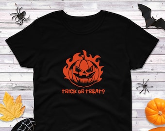 Womens Trick Or Treat Shirt, Funny Halloween Shirt, Pumpkin Top, Spooky Tee, Fall Shirt, Hocus Pocus Shirt, Trick Or Treat Outfit, Gift