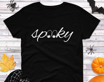 Womens Spooky #2 Halloween Shirt, Cute Ghost Tee, Scary Graphic Fall Outfit, Funny Halloween Costume Top, Spooky Season Shirt, Mom Gift Tee