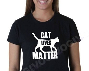 Womens Cat Lives Matter T Shirt - Loves Cats Tshirt, Cat Person Tshirt, Loves Cats Gifts, Cat Lover Shirt, Cats And Coffee, Christmas Cat