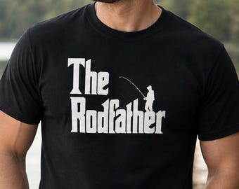 Rodfather Shirt, Fishing Dad Tee, Funny Fisherman Gift, Fathers Day Shirt, Angler Dad Shirt
