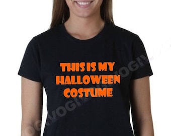 Womens Halloween Costume Shirt, Funny Spooky Tee, Fall Party Outfit, Cute Graphic Shirt, Mom Gift, Trick Or Treat Top, Costume Tee