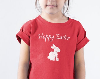 Toddler Youth Kids - Hoppy Easter Shirt Toddler, Youth Bunny T-Shirt, Cute Spring Tee, Easter Outfit Kids, Funny Bunny Shirt, Holiday Gift