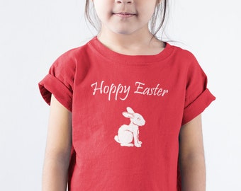 Toddler Youth Kids - Hoppy Easter #2 T Shirt, Happy Easter, Easter Sunday, Easter Bunny T-Shirt, Holiday Outfit, Christian, Boys & Girls Tee