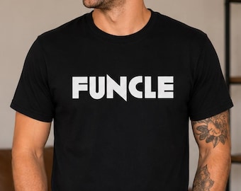Funcle Shirt, Funny Uncle Gift, Cool Awesome Uncle Tee, Mens Family Humor Shirt