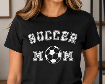 Soccer Mom Shirt, Womens Football Supporter Tee, Goal Mama Mother's Day Gift
