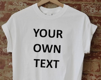 text on tees