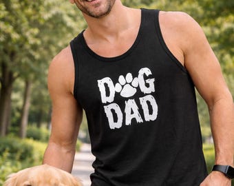 Dog Dad Tank Top, Funny Dog Dad Shirt Men, Fathers Day Gift For Dog Dad, Dog Lover Gift For Him, Pet Owner Tank, Cool Dad Tank Top