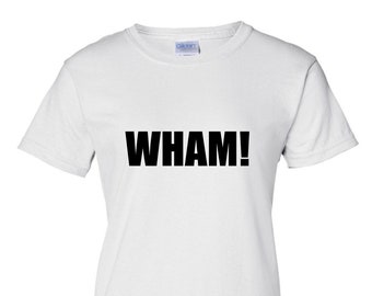 Womens Wham George Michael Shirt, Choose Life Fan Retro Pop Icon Women Ladies S-3XL