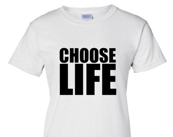 Womens Choose Life George Michael Shirt, Wham Fan Retro Pop Icon Women S-3XL