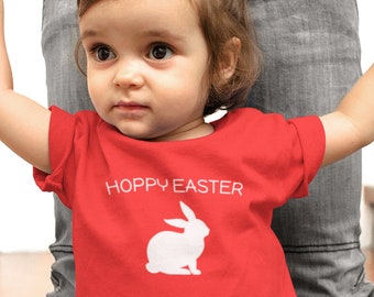 Toddler Youth Kids - Hoppy Easter Shirt, Bunny Tee, Cute Easter Outfit, Funny Spring Shirt, Kids Holiday, Easter Bunny Shirt, Gift for Kids