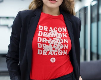 Womens - Year of the Dragon - Chinese New Year Gift Idea: Dragon Shirt for Good Luck in the New Year