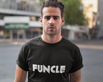 Funcle T Shirt, Funny Uncle Gift, Fun Uncle, Uncle T-Shirt, Cool, Awesome Uncle Tee, Christmas Gift