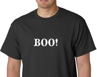 Boo T Shirt, Funny Ghost Tee, Spooky Halloween Shirt, Short Sleeve Costume Top, Graphic Party Shirt, October Outfit, Halloween Gift