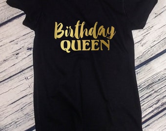 Ladies - Birthday Queen Shirt - Bday Girl T-Shirt - Gift For Her - Funny Party Women's Tee - Birthday Gift for Women - Bday Present