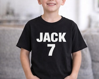 Custom Kids Shirt Personalized Name Tee, Custom Text Youth Shirt, Add Your Own Text Tee, Birthday Gift Kids, Custom Gift Idea