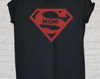 Supermom Shirt Funny Gift Idea Mothers Superhero Parody Mother's Day