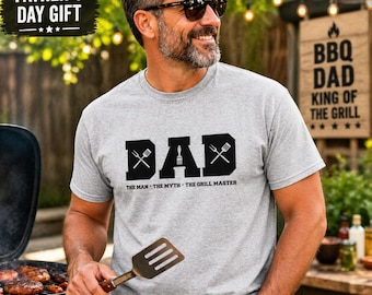 Dad Shirt, Grill Master Shirt, Fathers Day Gift, BBQ Dad Tee, From Daughter Gift