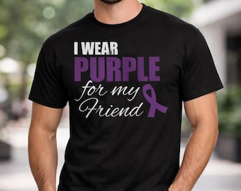 Purple Ribbon Awareness Shirt, Epilepsy Support Tee, Pancreatic Cancer Tribute, Mental Health Advocate, Survivor Ally Gift