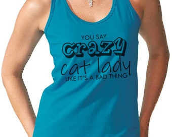 Tank Top - Cat Mom Shirt - Ideal Gift for Crazy Cat Ladies - Perfect for Mother's Day and Christmas Celebrations! - Racerback