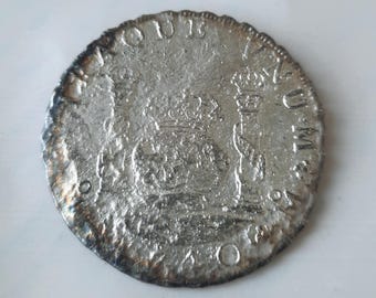 1740 Shipwreck Silver 8 Reales Coin – Hollandia Wreck – Spanish Piece of Eight with Certificate – Authentic Maritime Artifact