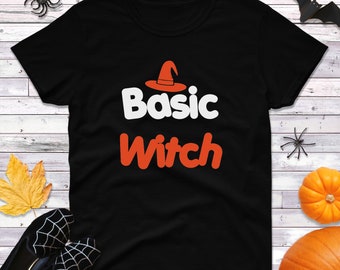 Womens Basic Witch Shirt, Halloween Pumpkin Spice Tee, Fall Shirt, Hocus Pocus Witches Top, Witch Costume Tee, Cute Halloween Outfit