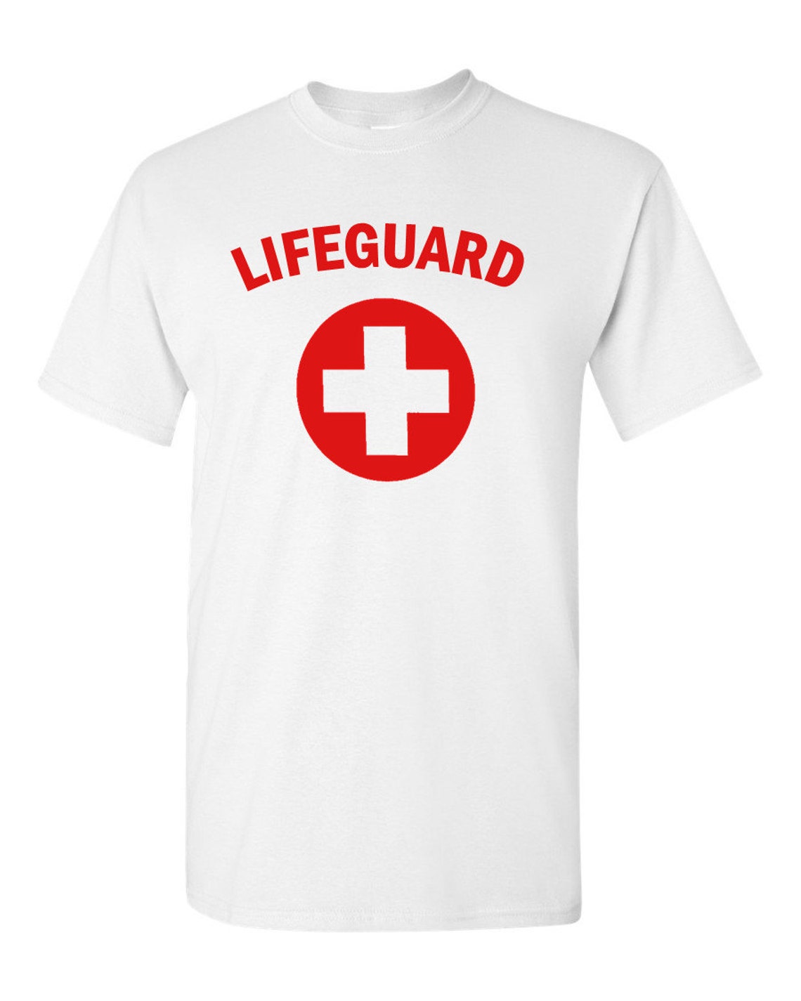 Lifeguard T-shirt Red Gray White Tee YMCA Pool Staff Shirt - Etsy