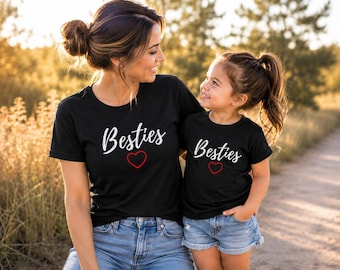 Besties Matching Shirts, Mommy And Me Outfit, Mother Daughter Shirt Set, Mom And Baby Gift, Mothers Day Gift, Best Friend Shirts