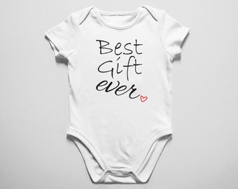 Best Gift Ever Baby Bodysuit - Outfit - Fine Jersey Infant, Boys, Girls, Mother's Day, Father's Day