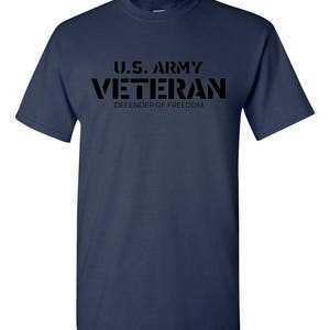 Men's U.S. Army Veteran T-shirt Defender of Freedom - Etsy