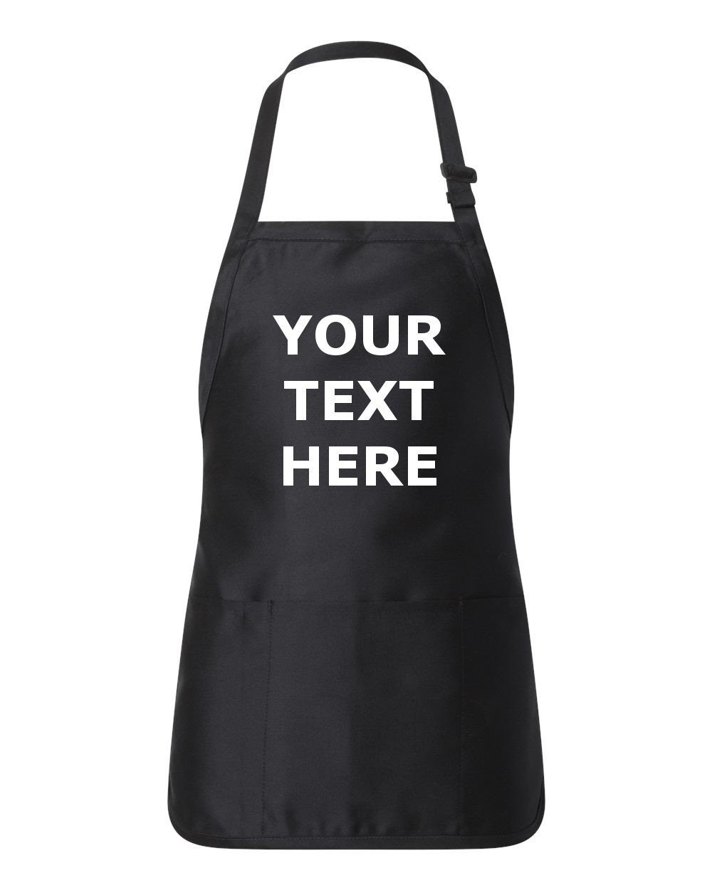 Apron Customized Personalized Kitchen Apron with Pocket Own Etsy