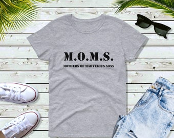 M.O.M.S. - Mothers of Marvelous Sons T Shirt - Mama Shirt, Modern Mama Shirt, Mommy Shirt, Cute Mom Shirt, Gift For Mom, Mama T-Shirt