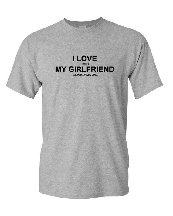 I Love My Girlfriend Camisa de texto personalizada, Imagen personalizada  Novia Novio Camisa, Camisa de foto personalizada del día de San Valentín