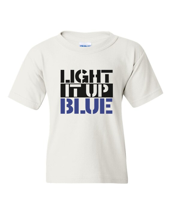 Kids Light It Up Blue Shirt Autism Awareness Shirts for Toddlers Autism Gifts 