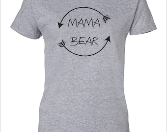 Mama Bear #2 T-shirt, Mama Shirt, Mama Bear Women's Tee, Mother's Day Gift S-XXXL